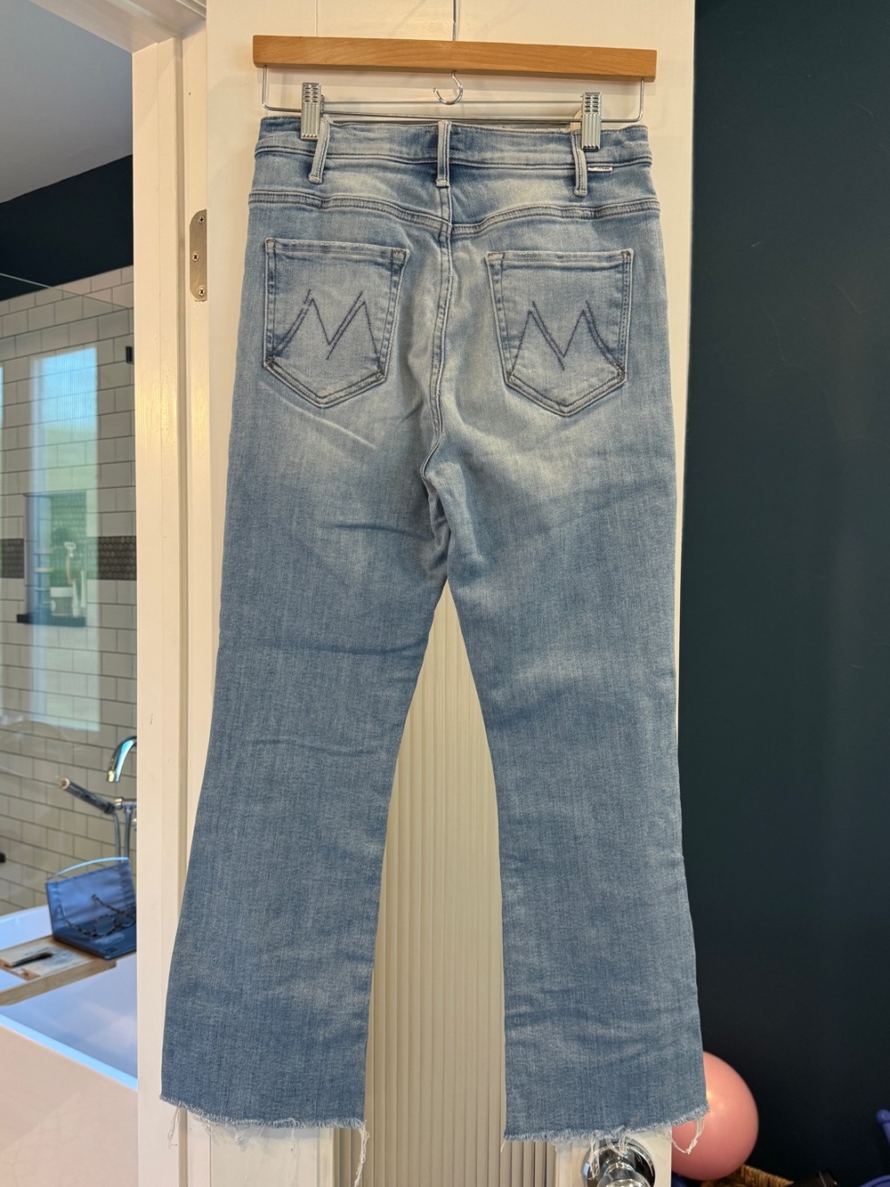MOTHER The Hustler Fray Ankle Size 28